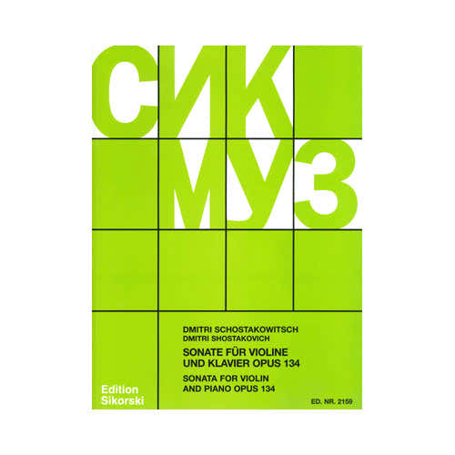 Chostakovitch D. - Sonate Op.134 Pour Violon & Piano
