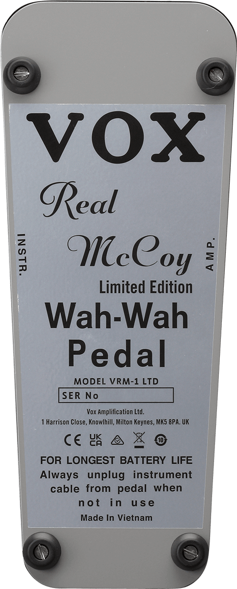 Real McCoy Wah Limitierte Edition Chrom