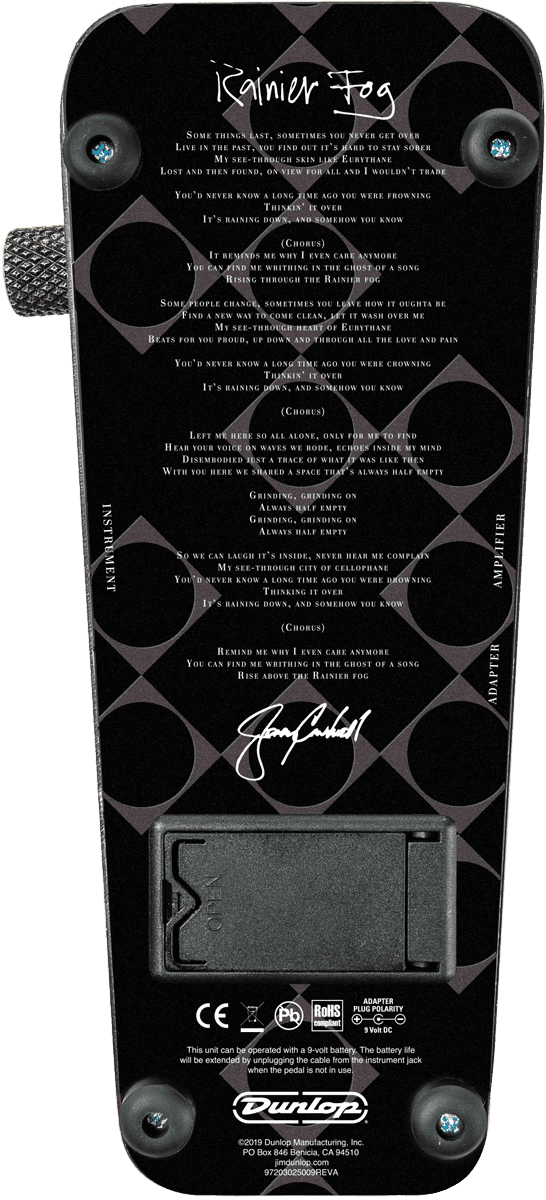 JC95B Jerry Cantrell Wah Distress Black Limited Edition