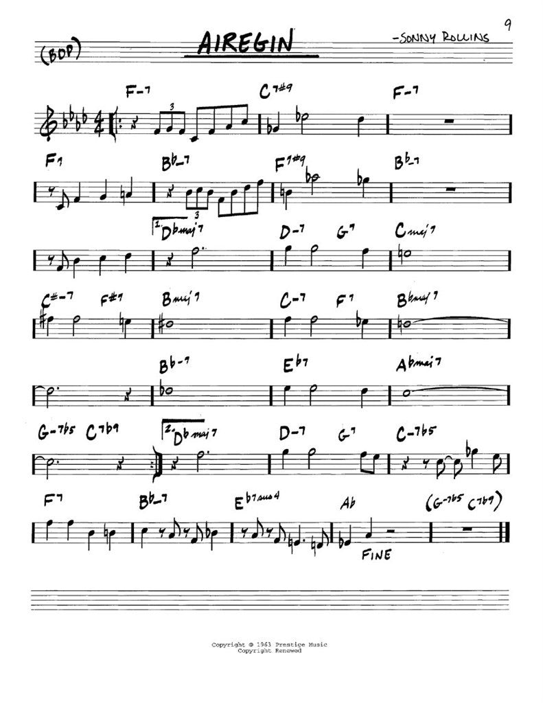 The Real Bebop Book - C Instruments