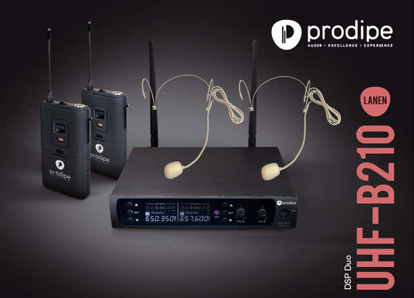 Prodipe Uhf B210 DSP Headset Duo