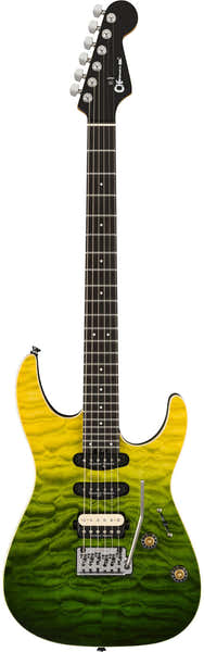 Pro-Mod Plus Dinky DK24 HSS 2PT EB QM Ebo Zombie-Farbverlauf