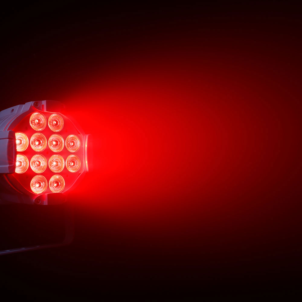 Studio Par 64 Can Rgbwa + Uv 12 W Wh - Projecteur Par 12 Led Rgbwa + Uv 12 W Boîtier Blanc