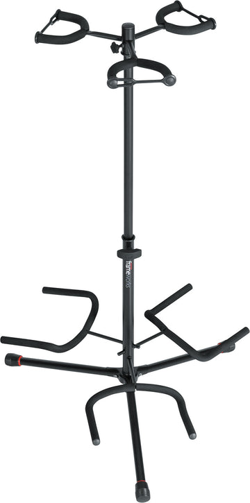 Stand triple pour guitare protection caoutchouc
