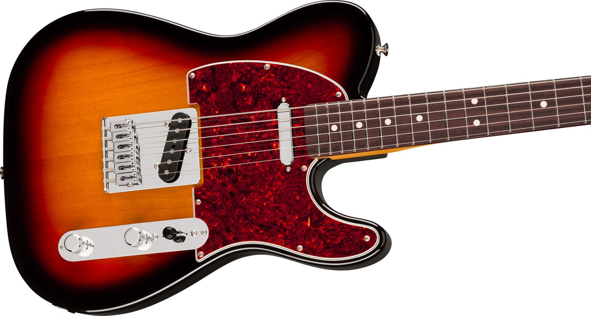 Telecaster 75 Anni Player II Bariton, RW 3-Farben-Sunburst