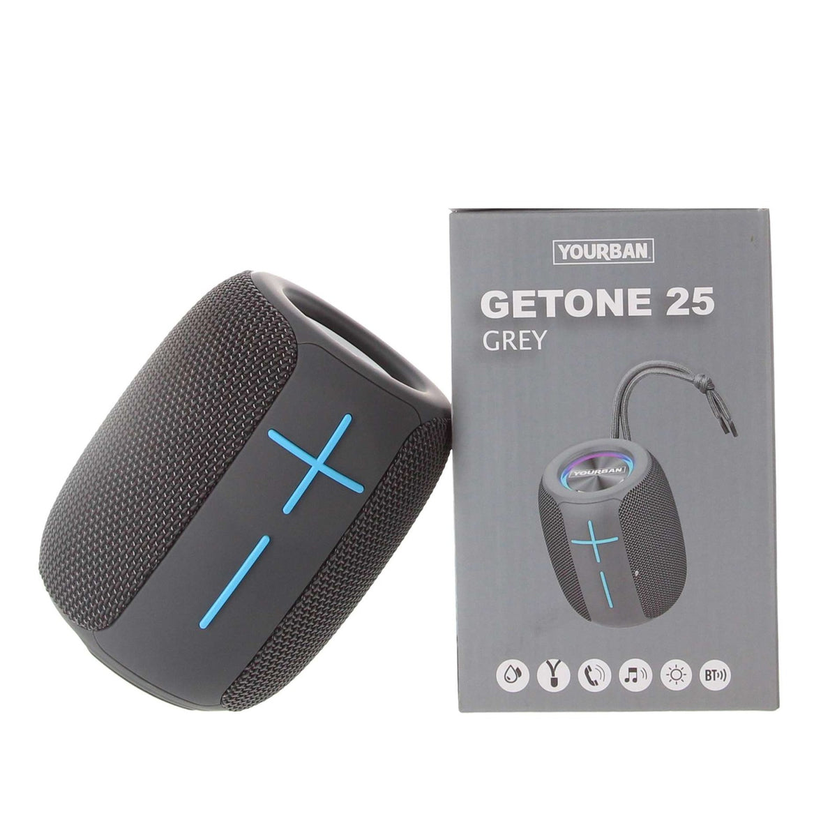 GETONE 25 GRIGIO - ALTOPARLANTE NOMADICO BLUETOOTH COMPATTO GRIGIO