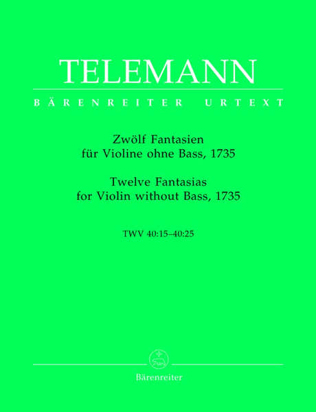 Telemann G.P. - 12 Faisies Twv 40:14 40:25 - Violon
