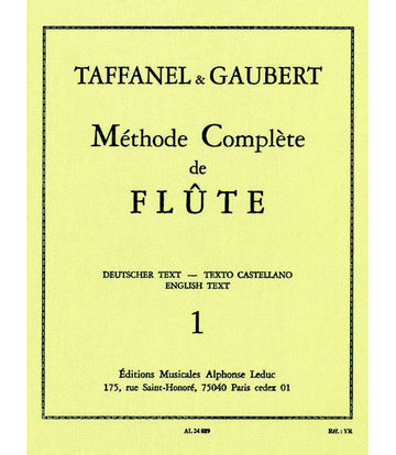 TAFFANEL/GAUBERT - METHODE DE FLUTE VOL.1