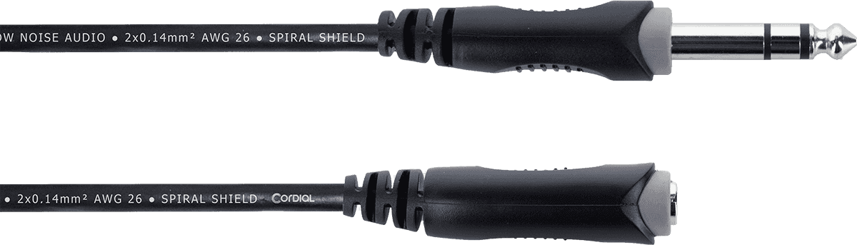 Câble Audio Stéréo Jack Mâle / Femelle 5 M