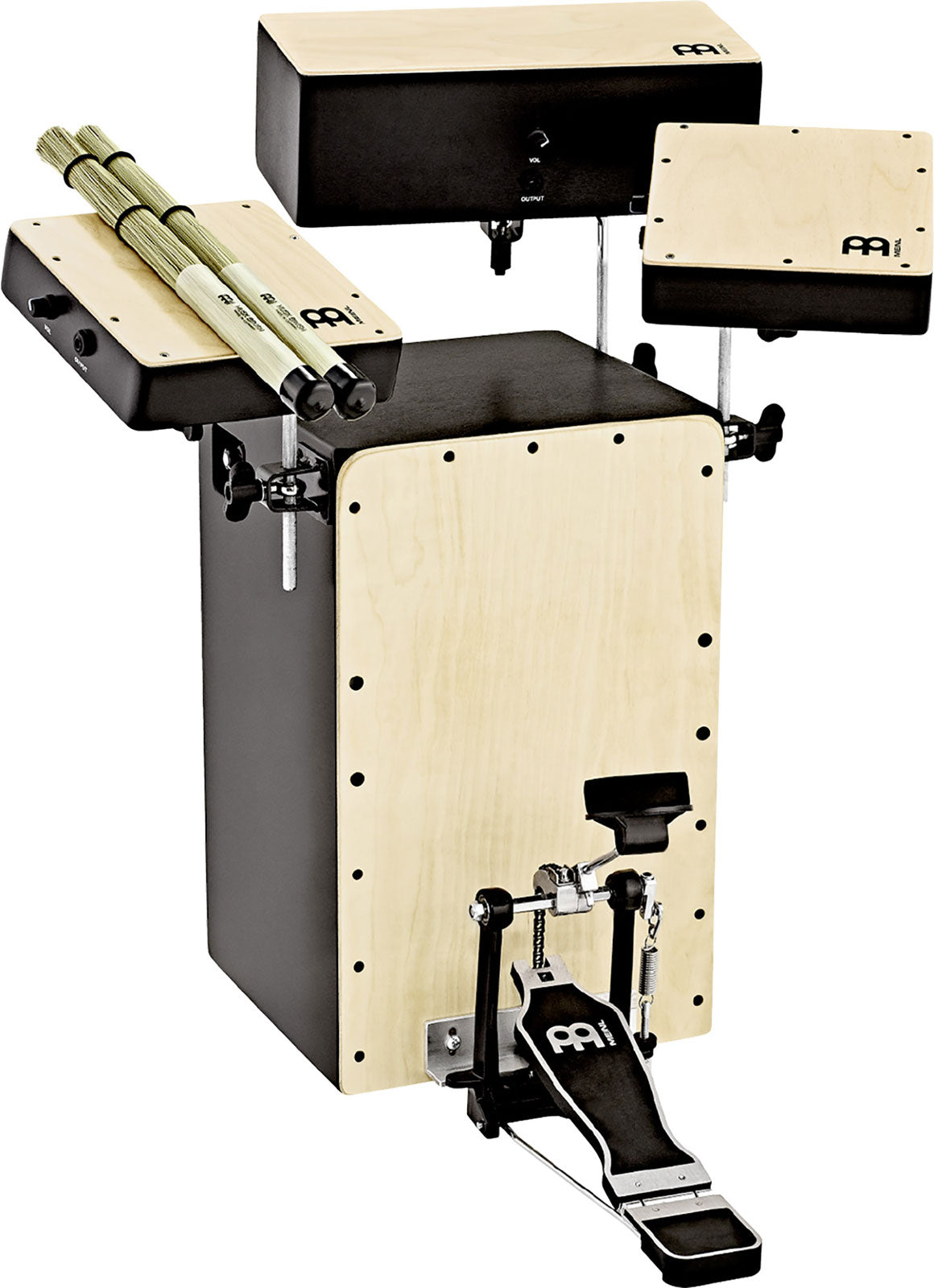 Meinl PBASSCAJ-KIT - Percussioni Cocktail Cajon Pre-amplificato