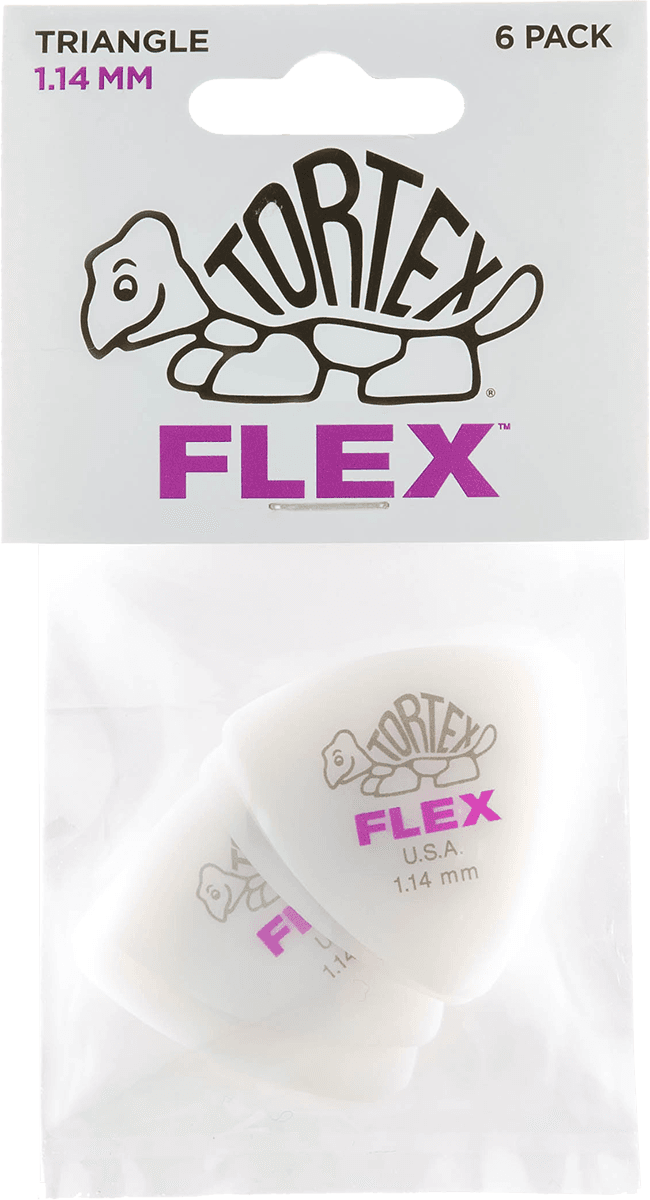 6 x 1,14mm Tortex Flex Triangle
