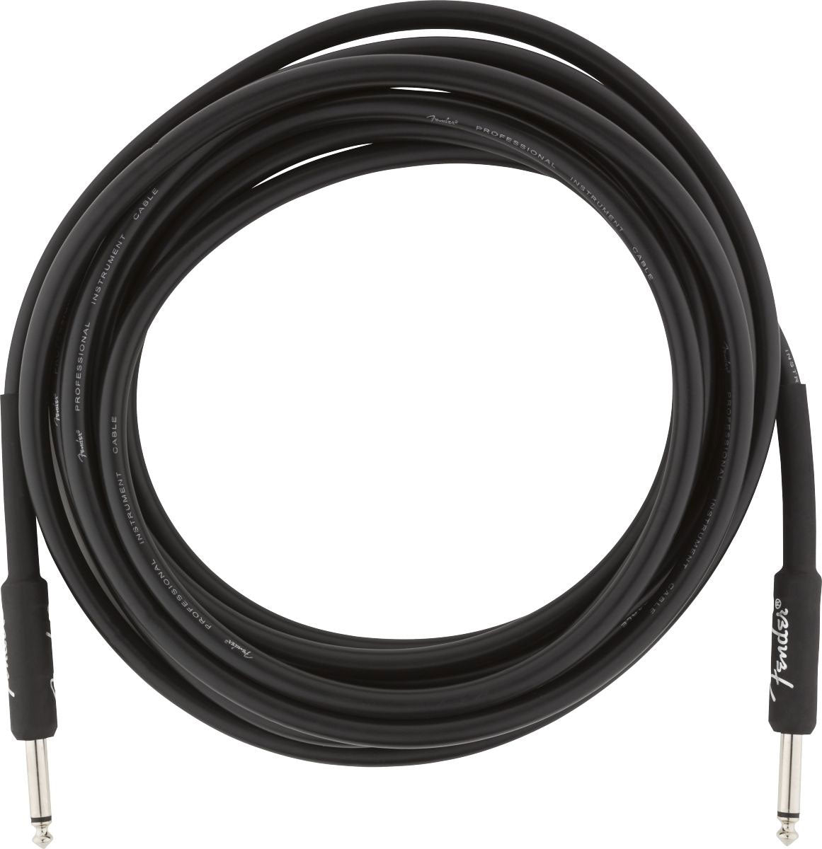 PROFESSIONAL INSTRUMENT CABLE STRAIGHT/STRAIGHT 15' BLACK