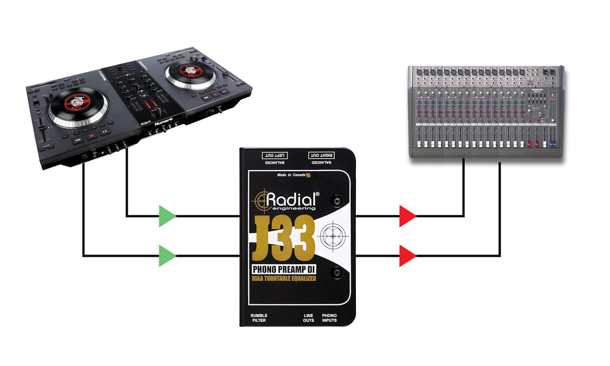 J33 DI preamplificatore phono attivo
