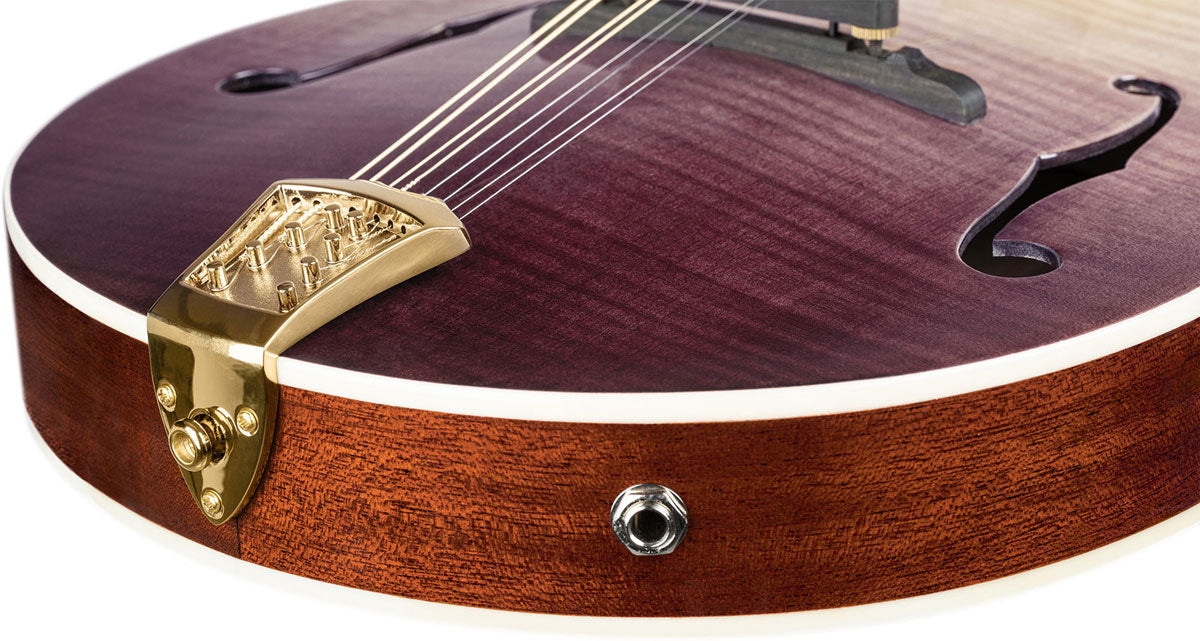 Americana A-Style-Mandoline + Croco-Lederkoffer