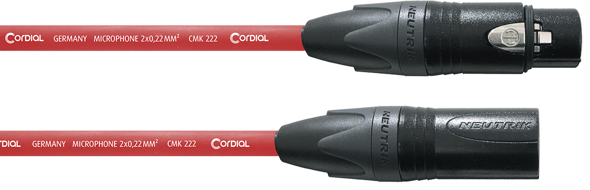 Cavo Microfono XLR 10 M Rosso