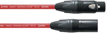 Cavo Microfono XLR 10 M Rosso