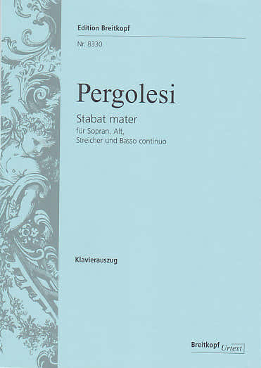 Edition Breitkopf Pergol G.B. - Stat Mater - Ch Choeur Piano