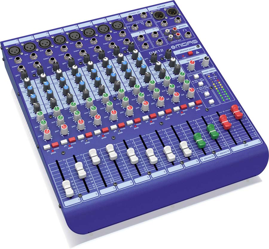 DM12 - Console De Mixage Analogique 12 Canaux