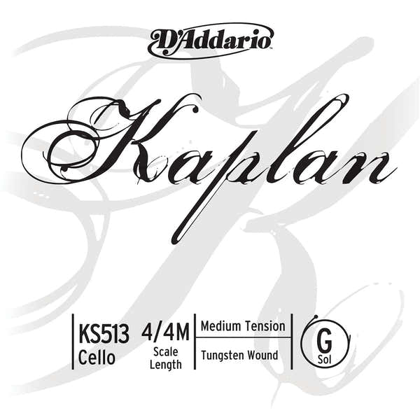 4/4 Kaplan Corde Sol Medium/acier File Tungsten