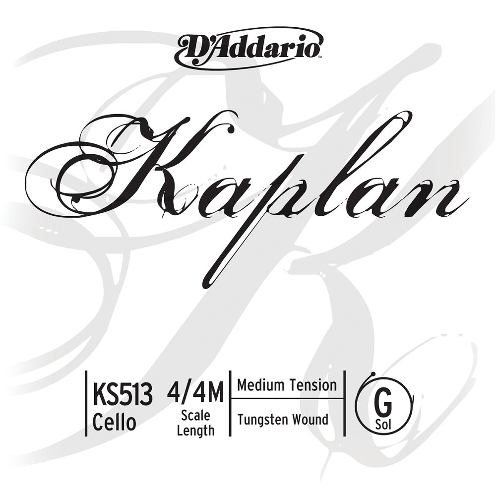 D'ADDARIO 4/4 Kaplan Corde Sol Medium/acier File Tungsten
