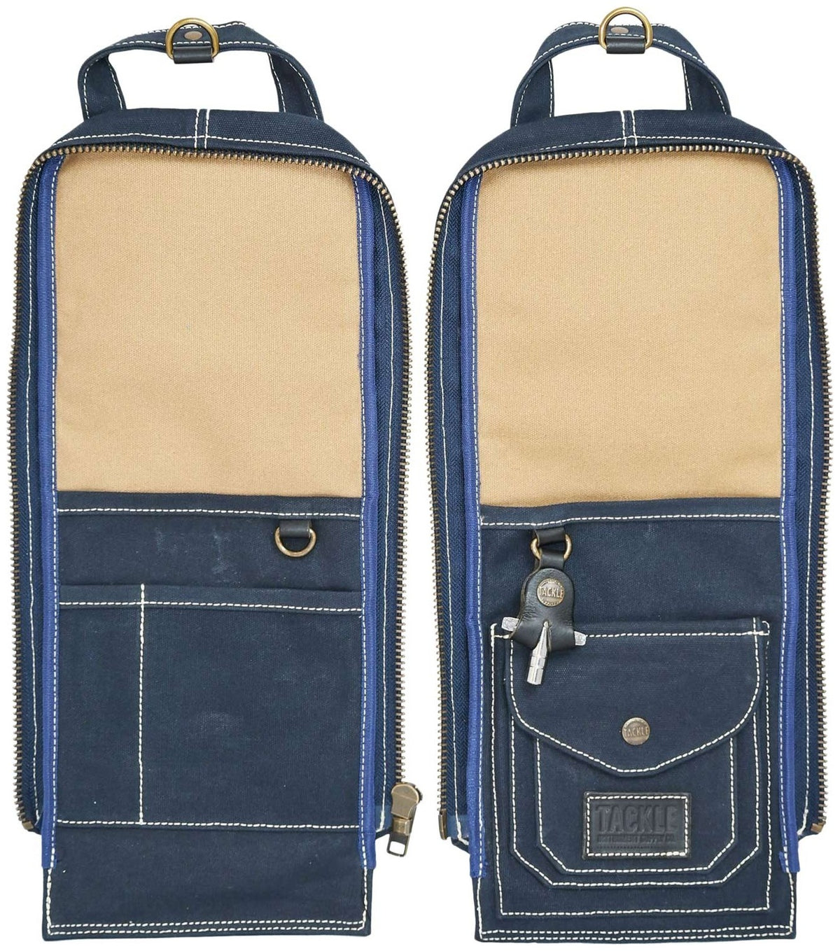Housse Modulaire pour Baguettes en Toile Cirée - Bleu Marine