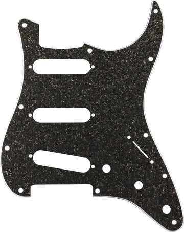 Hybrid Glass/Glitter Strat S/S/S Pickguard, Dark Gray Sparkle