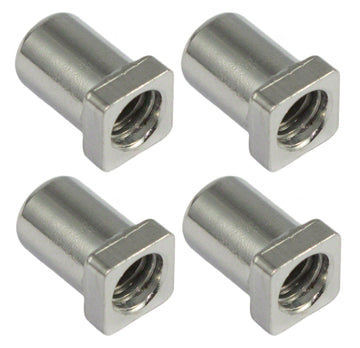 SN-SQ-12B - Cheminée 12mm Tête Carré - Laiton (X4)