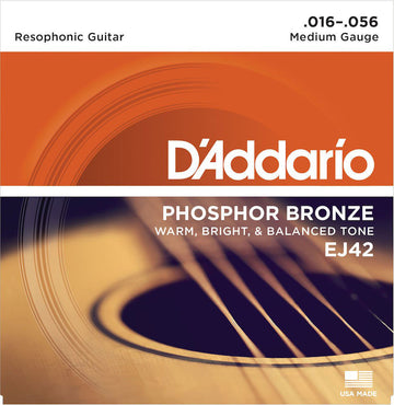EJ42 RESOPHONIC GUITAR STRINGS 16-56