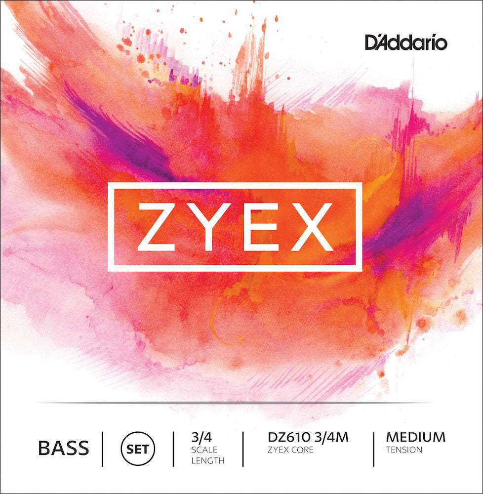 D'ADDARIO 3/4 ZYEX BASS STRING SET MEDIUM TENSION