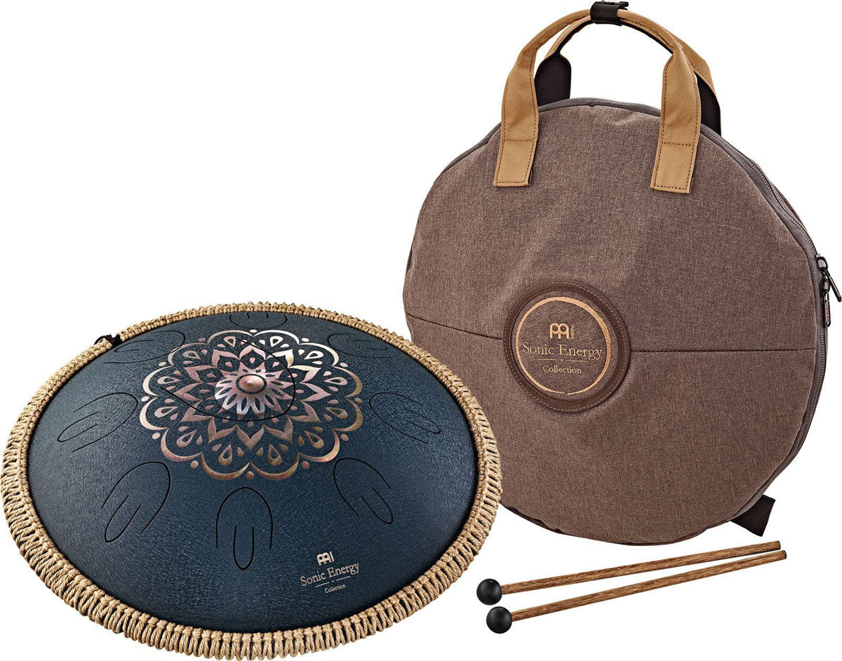 Octave Steel Tongue Drum Bleu + Gravure D Amara
