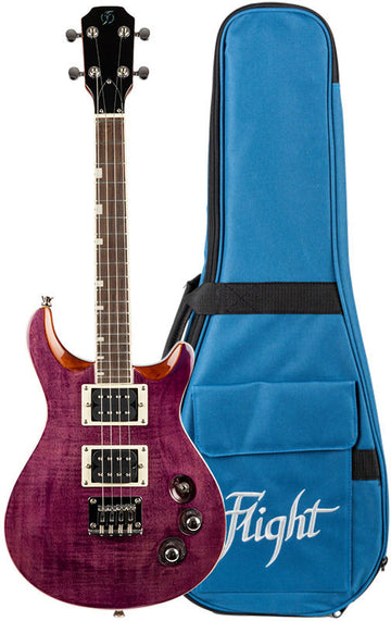 Vanguard Tenor Electric Ukulele - Trans Purple