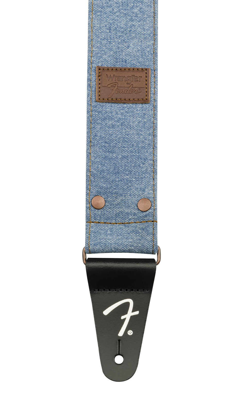 X WRANGLER RIVETED DENIM STRAP LIGHT INDIGO