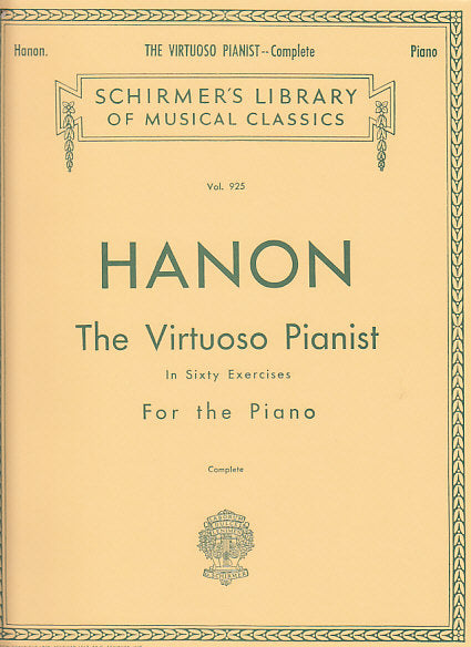 Schirmer The Virtuoso Pianist - Hanon