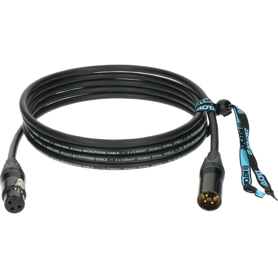 Klotz M5 MIC CABLE BLACK 50M XLR 3P. F/M