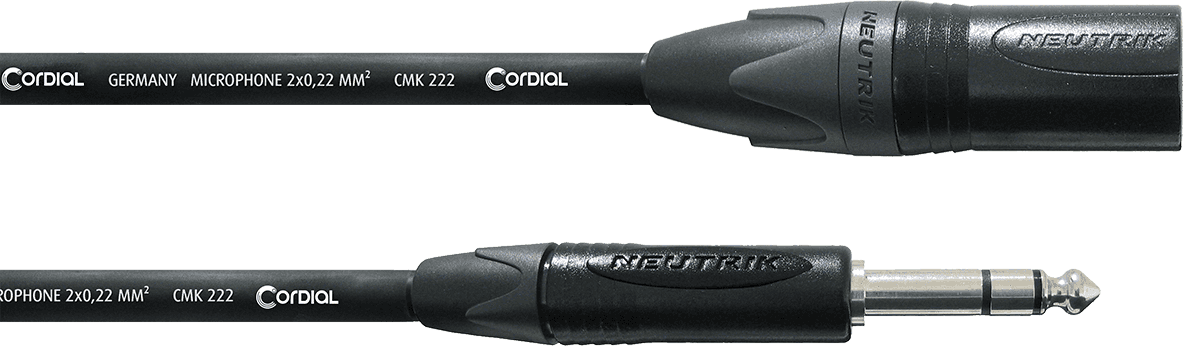 Câble Audio XLR Mâle/jack Stéréo 10 M