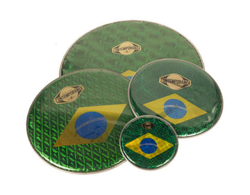 C-PEB01 - Peau Prismatique 6" - Drapeau Brésil