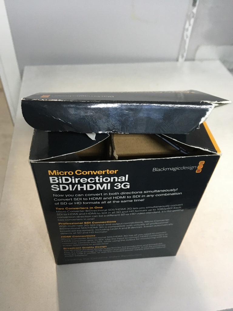 Blackmagic Design Micro Converter Bidirect SDI/HDMI 3G PSU - B Stock