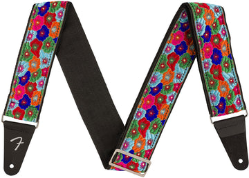 Wild Bloom Strap, Blue, 2"