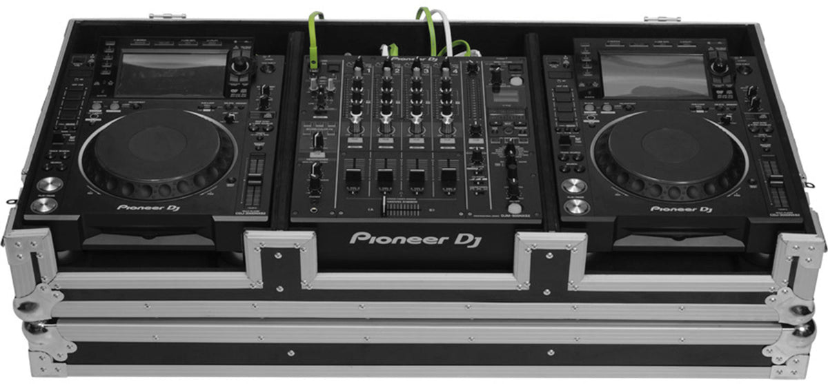 Flight Console DJ CDJ-2000NXS2 / DJM-900 Argento