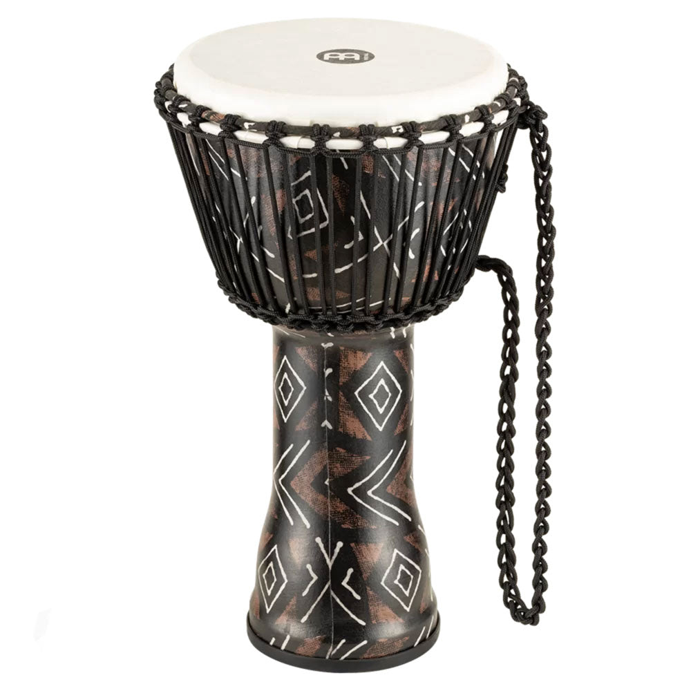 PERCUSSION 10" ROPE TUNED TRAVEL SERIES DJEMBE SYNTHETIC HEAD (PATENTED) KANGA SARONG