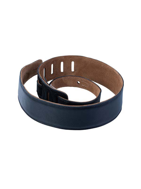 Pelle Imbottita Con Retro In Camoscio 6,4 Cm - Nero
