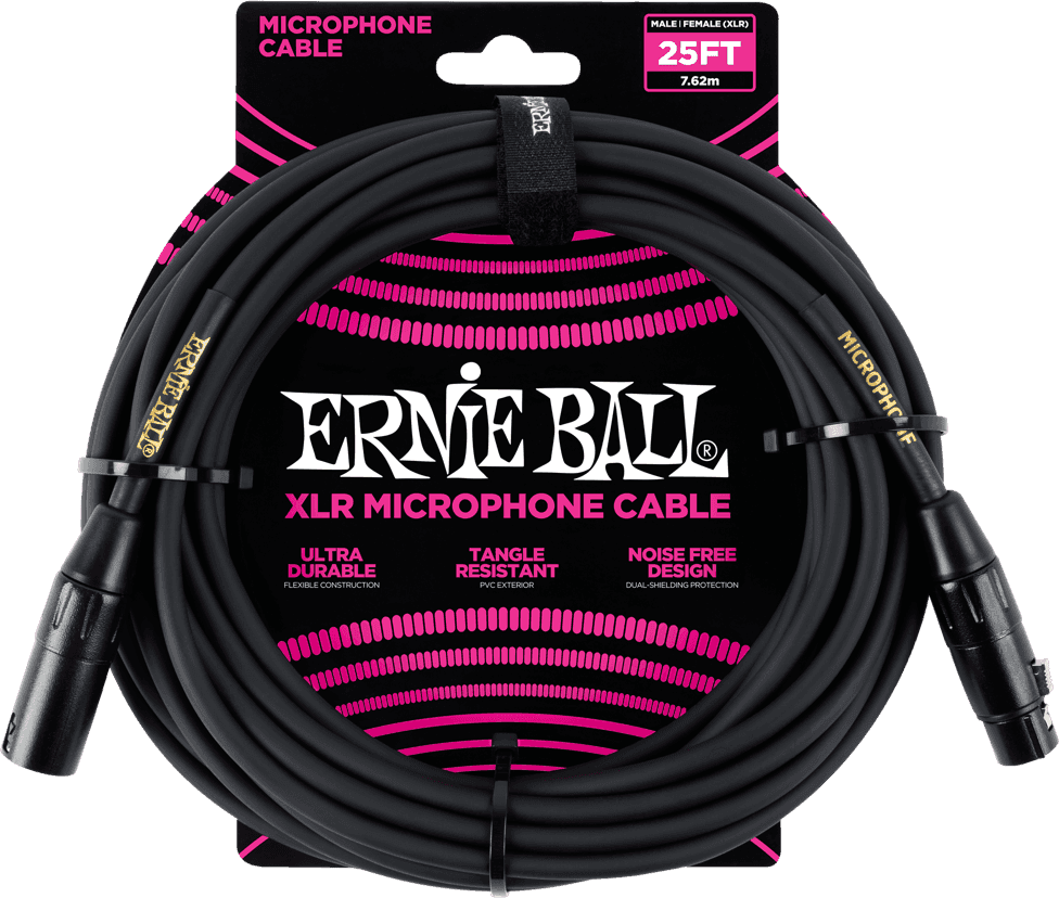 Mikrofonkabel Classic XLR Männlich/XLR Weiblich 7,62M Schwarz
