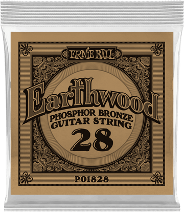 .028 EARTHWOOD PHOSPHOR BRONZE ACOUSTIC GUITAR STRINGS