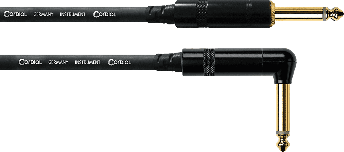 Cable Guitare Jack Droit /Coudé 3 M