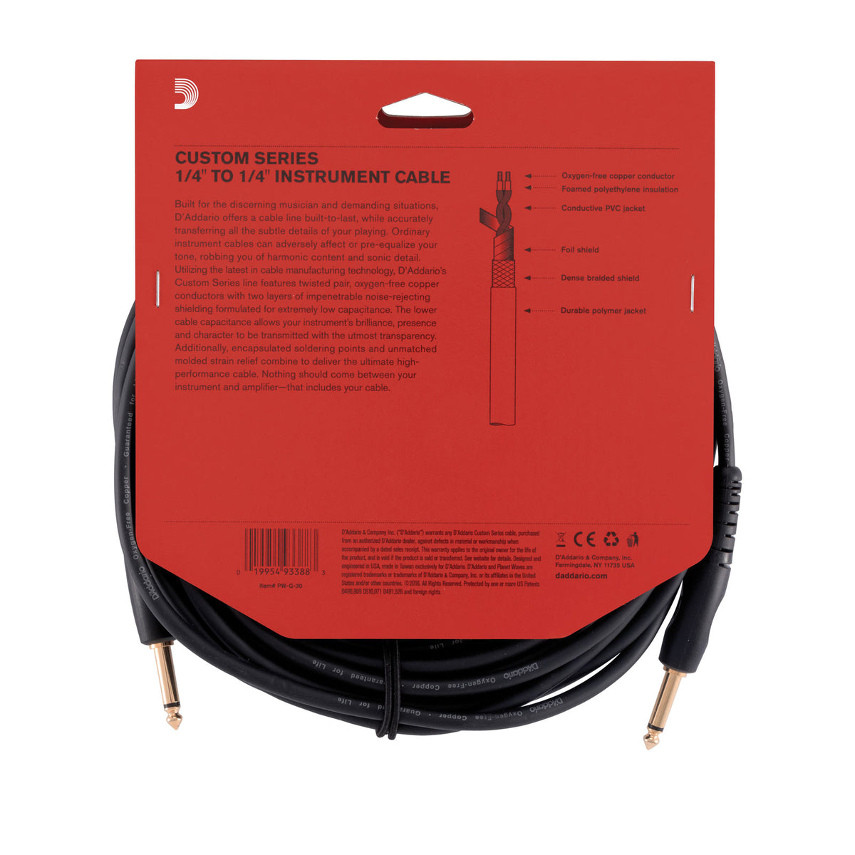 Custom Series Instrumentenkabel 30 Feet