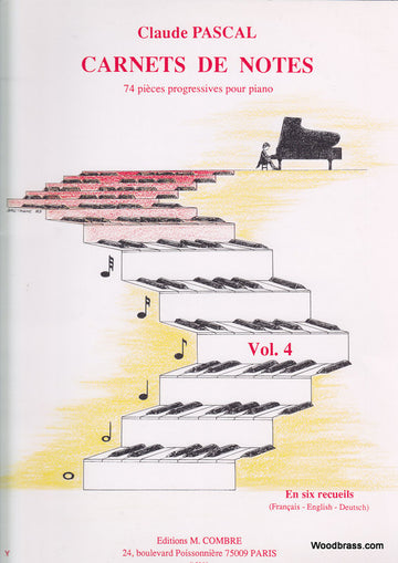 Pascal Claude - Notizbücher Vol.4 - Klavier