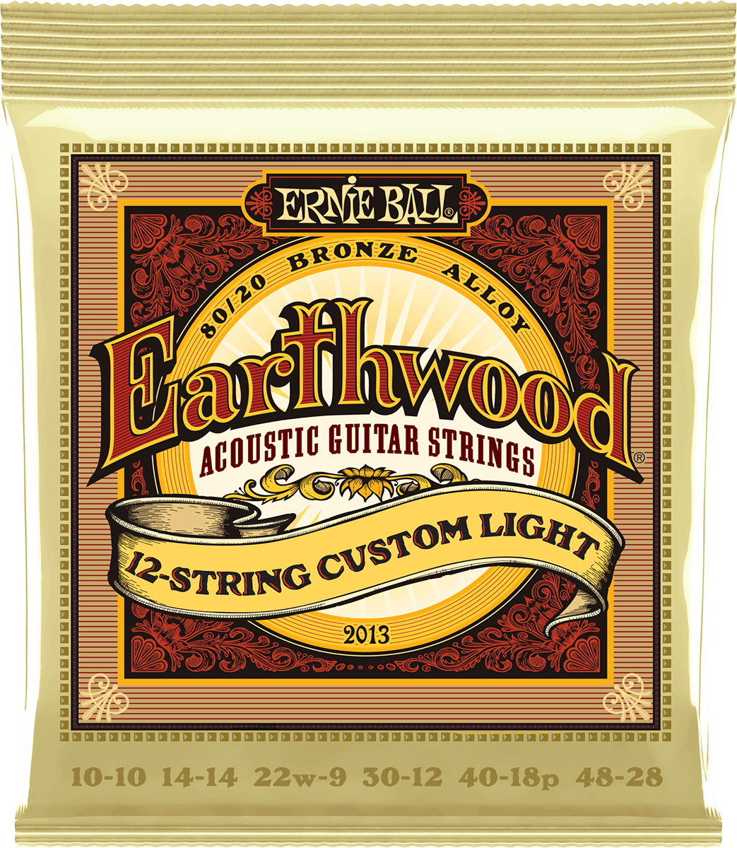 EARTHWOOD 80/20 BRONZE CUSTOM LIGHT/12 STRINGS 10-48