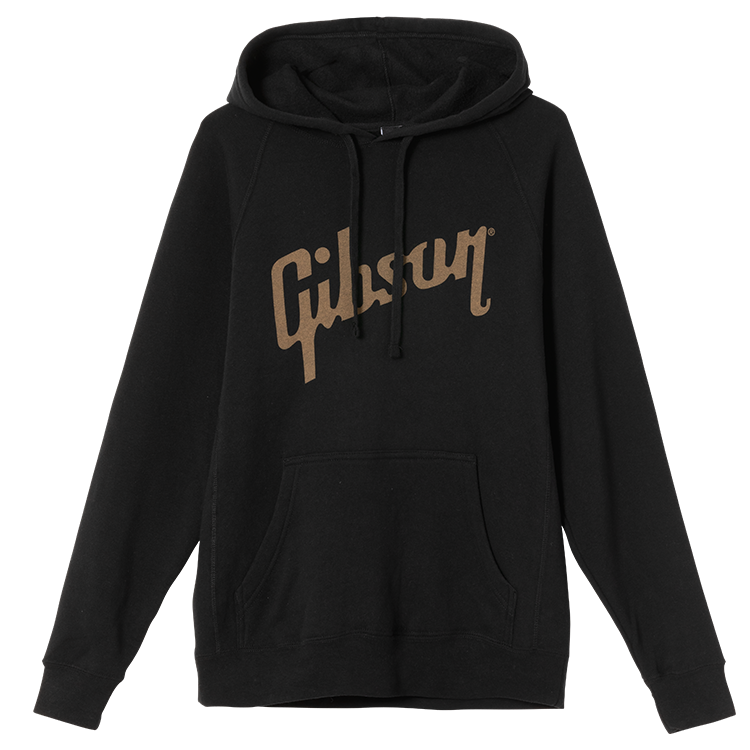 Gibson Accessories "M" Lebensstil Logo Kapuzenpullover Schwarz