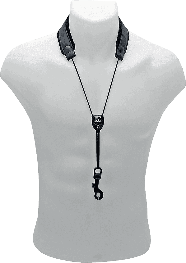 BG Cordon Cuir Sax - Mousqueton