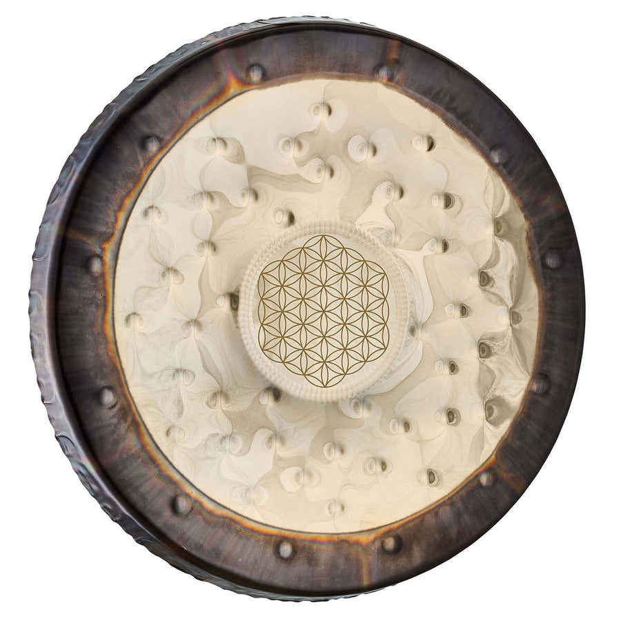 SGFOL22 - Gong sonore de 22" Fleur de vie